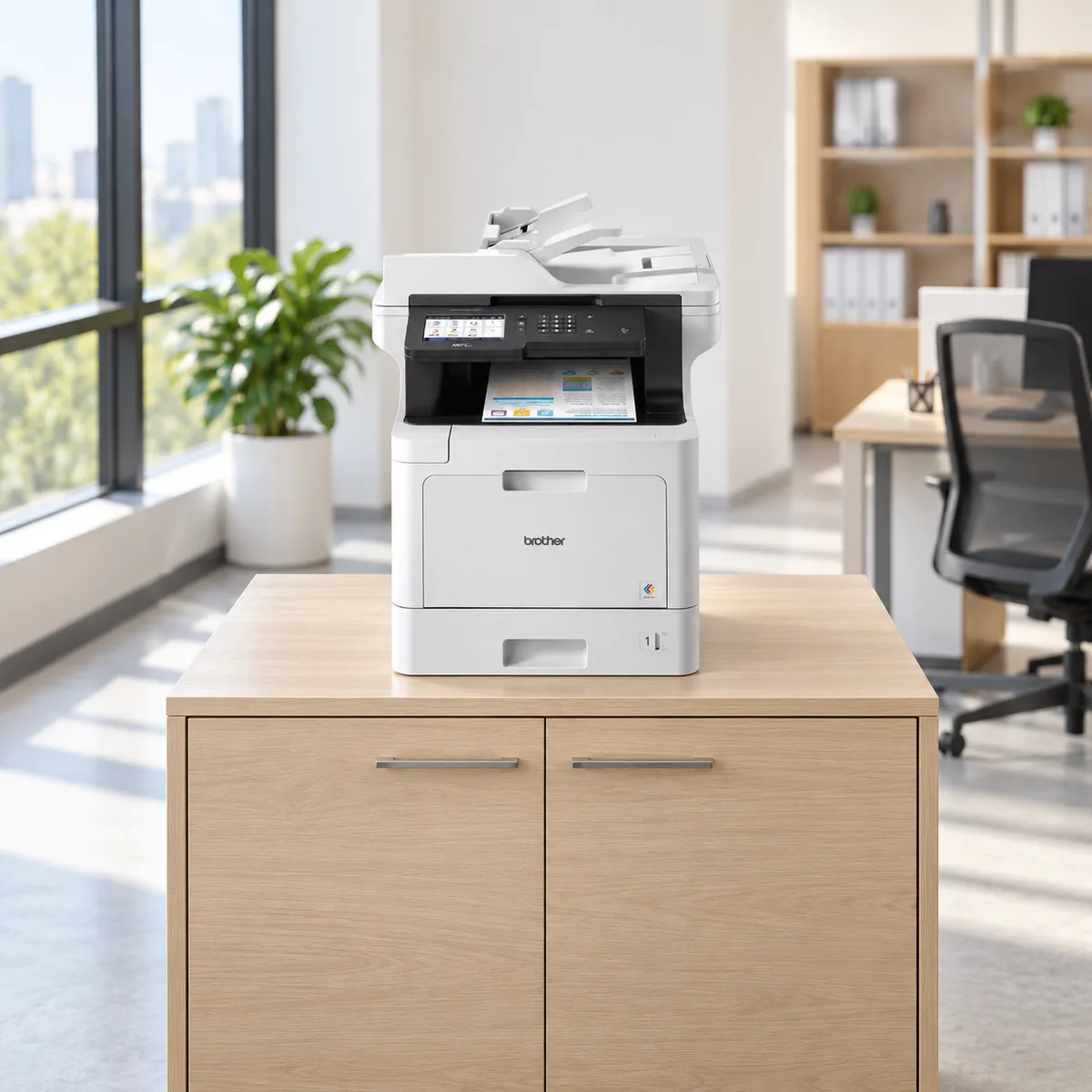 브라더 MFC-L8900CDW 사무실 배치 연출 사진